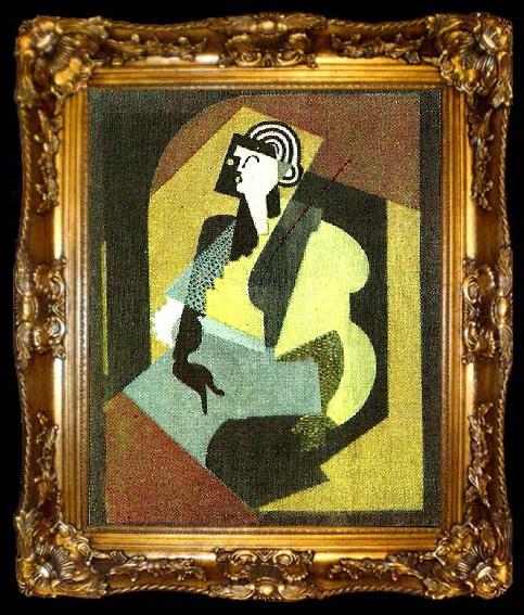 framed  gleizes kvinna med handske, ta009-2