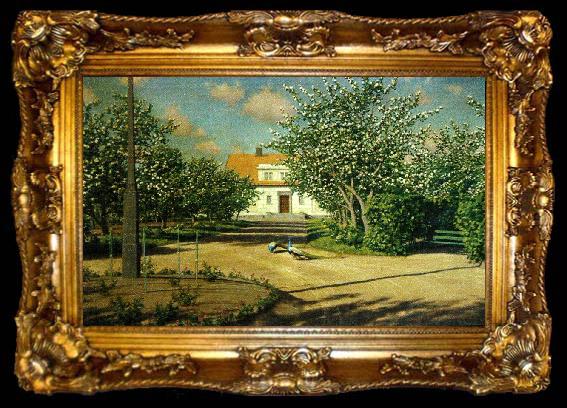 framed  johan krouthen familjen svenfelts villa i ljungsbro, ta009-2