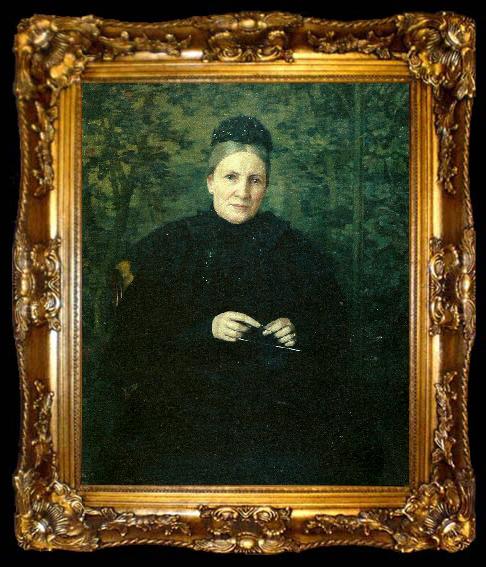 framed  johan krouthen portratt av konstnarens mor, ta009-2