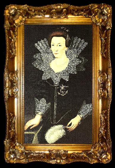framed  unknow artist drottning bkristina, ta009-2