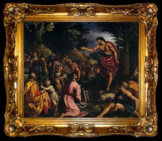 framed  ALLORI Alessandro Preaching of St John the Baptist, ta009-2