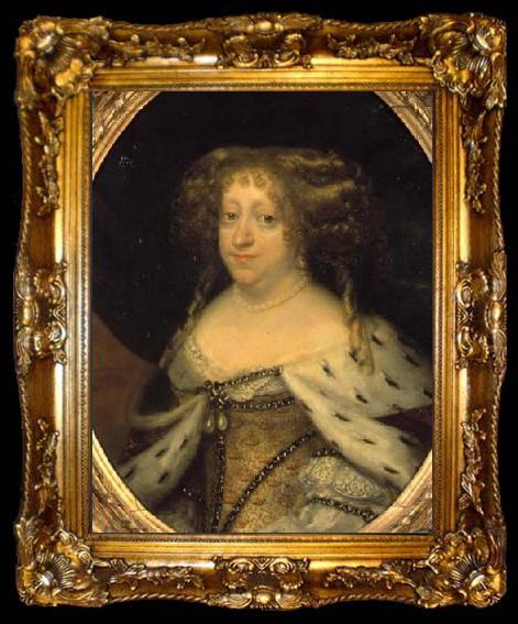 framed  Abraham Wuchters Queen Sophie Amalie, ta009-2