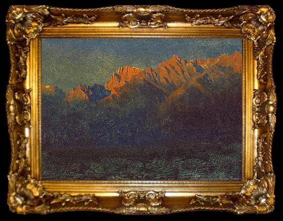 framed  Albert Bierstadt Sunrise in the Sierras, ta009-2