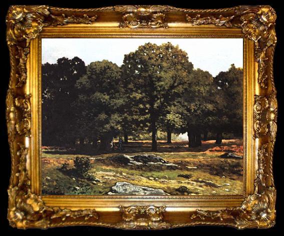 framed  Alfred Sisley Kastanienallee in La Celle Saint Cloud, ta009-2