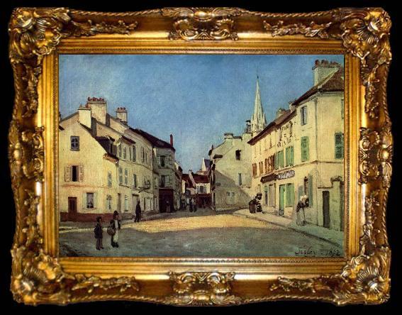 framed  Alfred Sisley Platz in Argenteuil, ta009-2