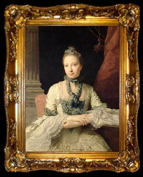 framed  Allan Ramsay Portrait of Lady Susan Fox Strangways, ta009-2