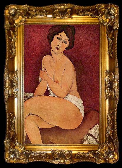 framed  Amedeo Modigliani Weiblicher Akt, ta009-2