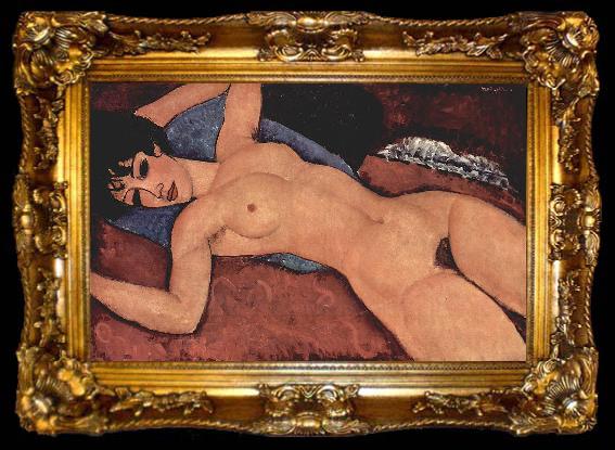 framed  Amedeo Modigliani Liegender Akt, ta009-2