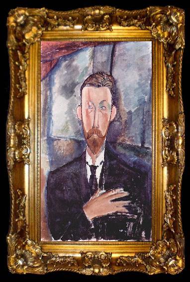 framed  Amedeo Modigliani Portrat des Paul Alexanders, ta009-2