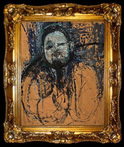 framed  Amedeo Modigliani Portrait of Diego Rivera, ta009-2
