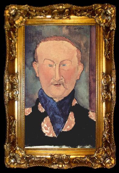 framed  Amedeo Modigliani Portrat des Leon Bakst, ta009-2