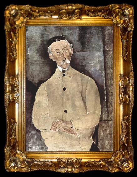 framed  Amedeo Modigliani Portrat des Monsieur Lepoutre, ta009-2