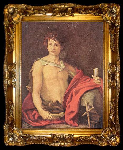 framed  Andrea del Sarto Der jugendliche Johannes, ta009-2