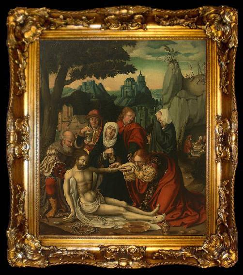framed  Anonymous Crucifixion, Descent from the Cross and Entombment of Christ, ta009-2