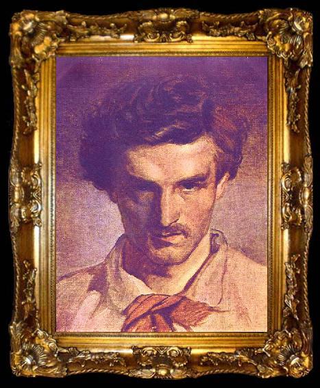 framed  Anselm Feuerbach Self portrait, ta009-2