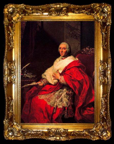 framed  Anton Raphael Mengs Portrait du cardinal Archinto, ta009-2