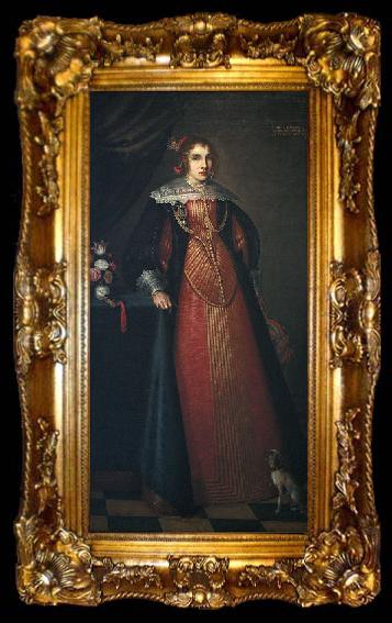 framed  BRAMANTE Portrait of Camilla Spinola, ta009-2