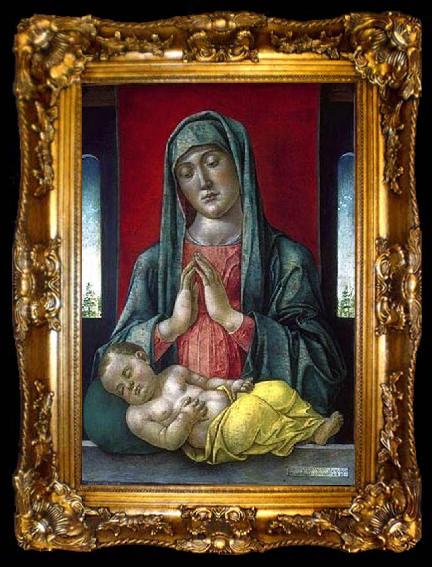 framed  Bartolomeo Vivarini Madonna and Child, ta009-2