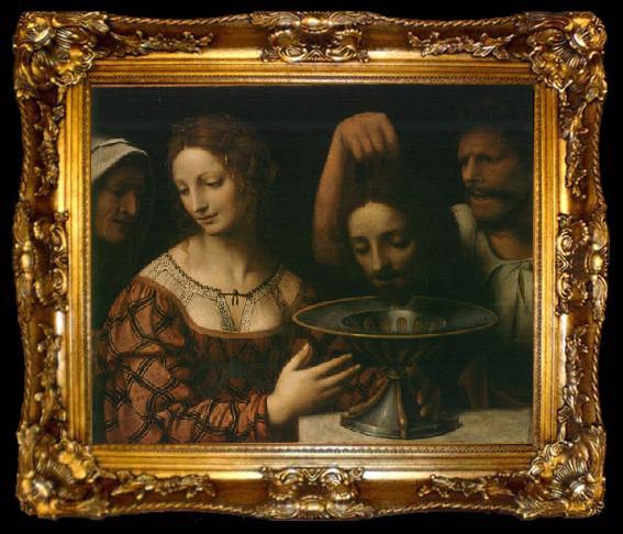 framed  Bernardini Luini Herodias, ta009-2