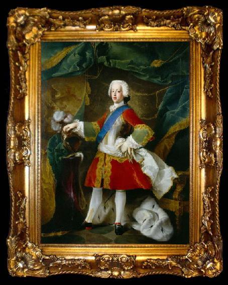 framed  Blanchet, Louis-Gabriel Portrait of Charles Edward Stuart, ta009-2