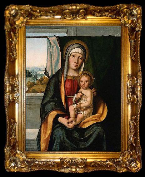 framed  Boccaccio Boccaccino Virgin and Child, ta009-2