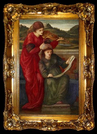 framed  Burne-Jones, Sir Edward Coley Music, ta009-2