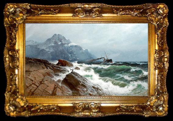 framed  Carl Wilhelm Barth Marine, ta009-2