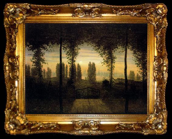framed  Caspar David Friedrich Pamieci Johanna Emanuela Bremera, ta009-2
