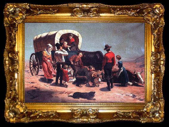 framed  Charles Christian Nahl and august wenderoth Crossing the Plains, ta009-2