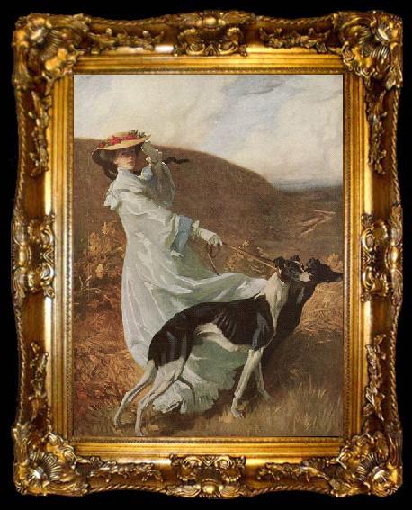 framed  Charles Wellington Furse Diana of the uplands, ta009-2
