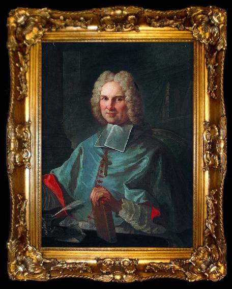 framed  Charles-Joseph Natoire Portrait de l eveque Rousseau de La Parisiere, ta009-2