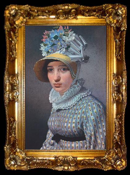 framed  Christoffer Wilhelm Eckersberg Portrat der Anna Maria Magnan, ta009-2