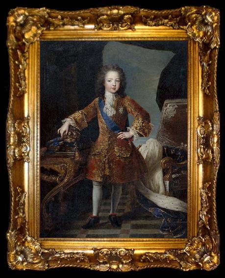 framed  Circle of Pierre Gobert Portrait of King Louis XV of France as child, ta009-2
