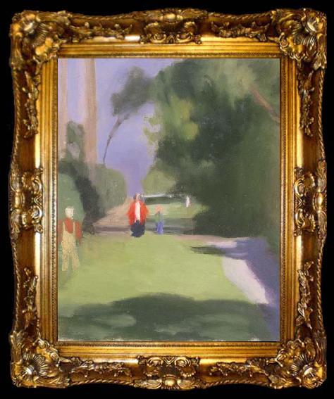 framed  Clarice Beckett Out Strolling, ta009-2