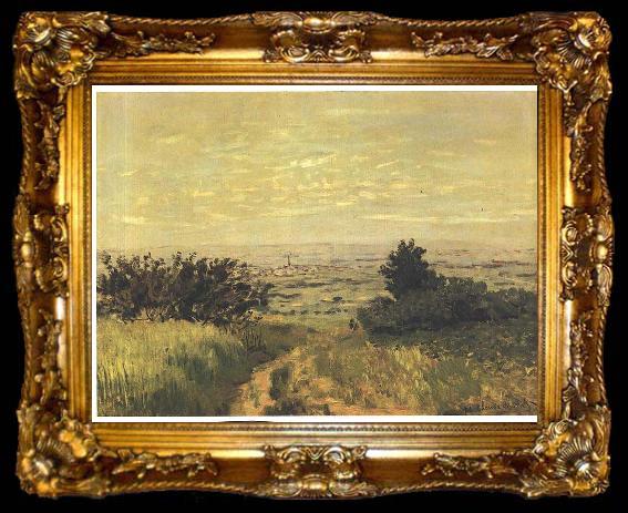 framed  Claude Monet View to the plain of Argenteuil, ta009-2