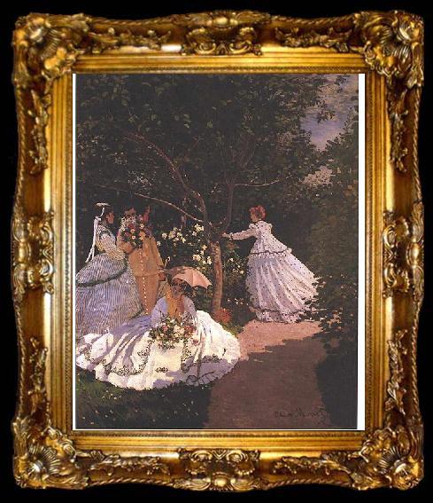 framed  Claude Monet 1Frauen im Garten, ta009-2