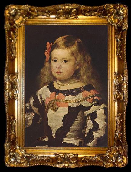 framed  Diego Velazquez Portrat der Infantin Margareta Theresia, ta009-2
