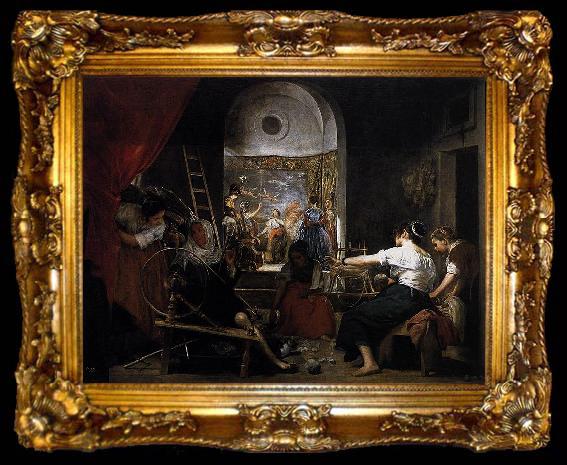 framed  Diego Velazquez The Fable of Arachne a.k.a. The Tapestry Weavers or The Spinners, ta009-2