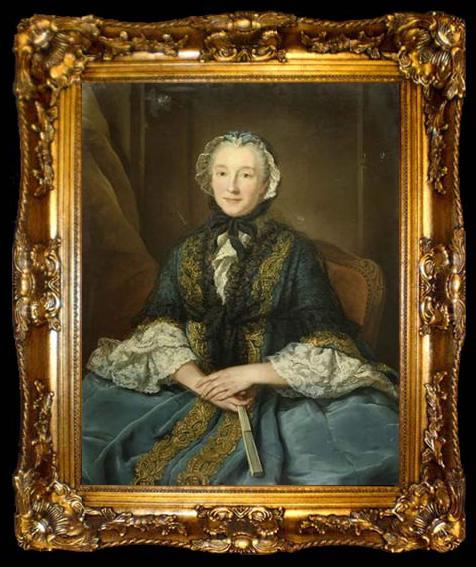 framed  Donatien Nonotte Portrait of a woman, ta009-2