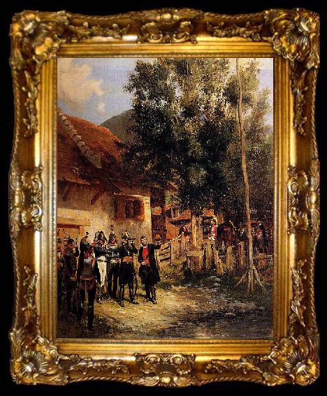 framed  Edouard Detaille Orientation, ta009-2