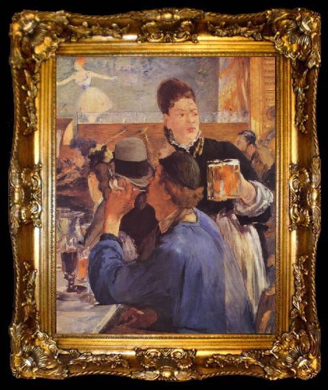 framed  Edouard Manet Bierkellnerin, ta009-2