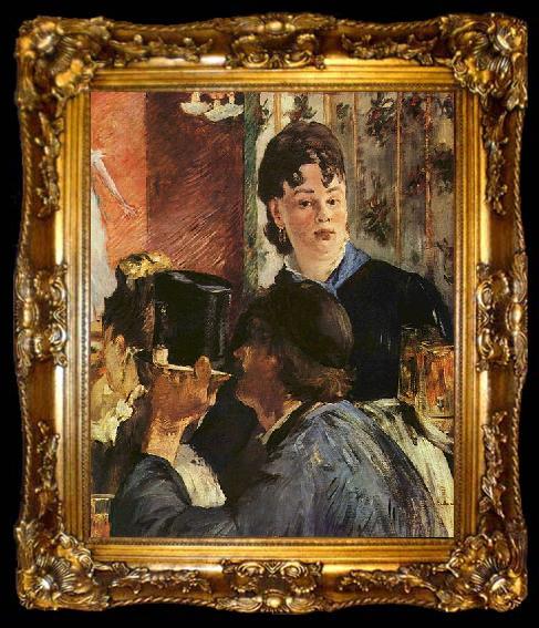 framed  Edouard Manet La serveuse de bocks, ta009-2