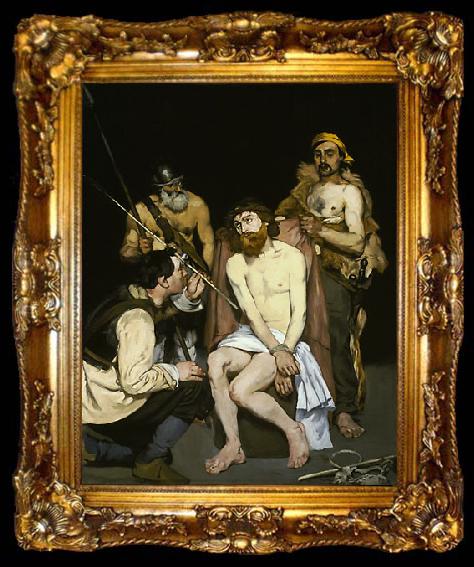 framed  Edouard Manet Die Verspottung Christi, ta009-2
