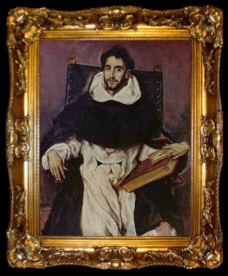 framed  El Greco Portrat des Fray Hortensio Felix Paravicino, ta009-2
