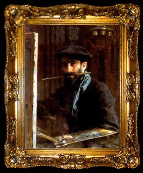 framed  Etienne Dinet Portrait, ta009-2