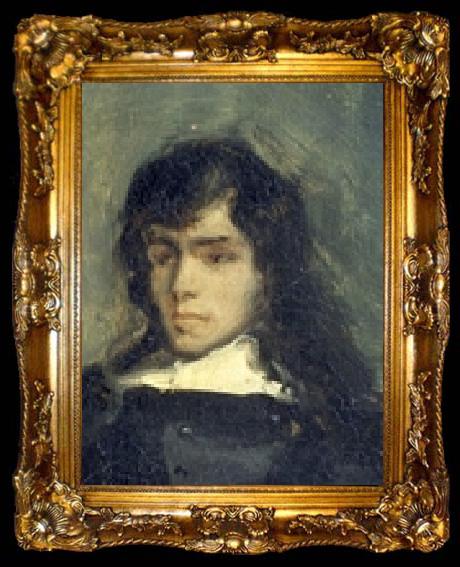 framed  Eugene Delacroix Autoportrait dit en Ravenswood ou en Hamlet, ta009-2