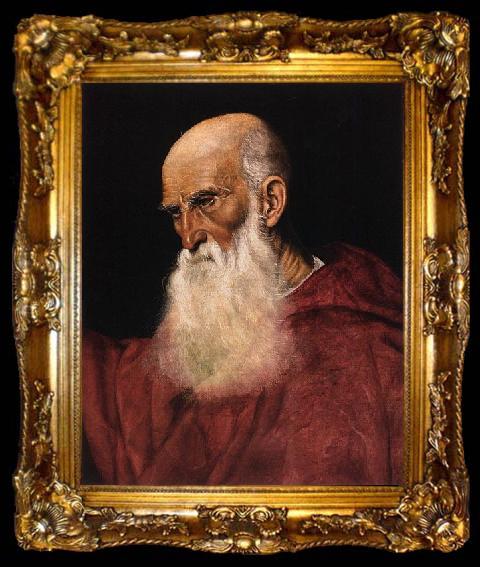 framed  Follower of Jacopo da Ponte Portrait of a Cardinal, ta009-2