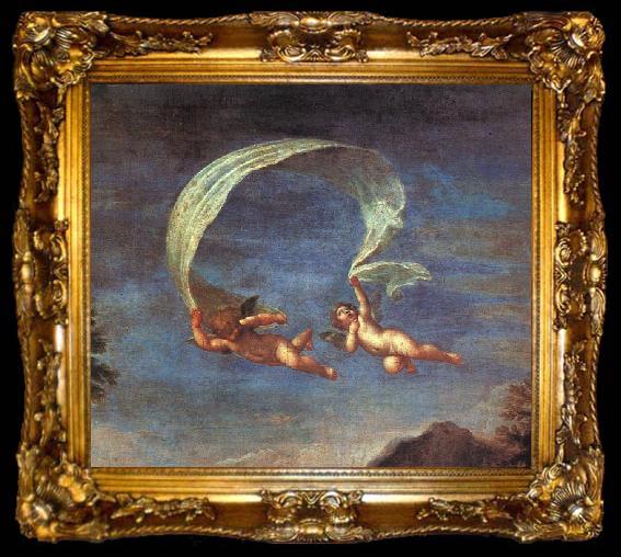 framed  Francesco Albani Adonis Led by Cupids to Venus, detail, ta009-2