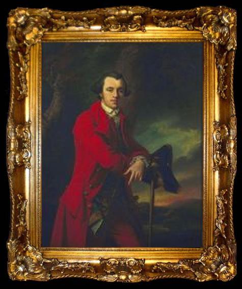 framed  Francis Cotes Portrait of Archibald Hamilton, ta009-2