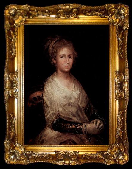 framed  Francisco de Goya wife of painter Goya, ta009-2
